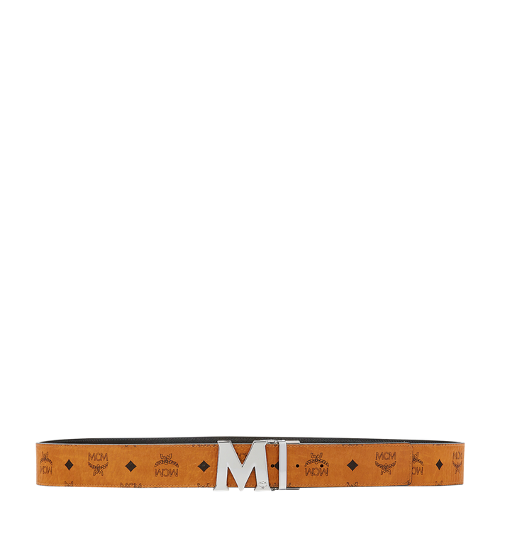 MCM (cognac Claus M Reversible Belt 1.75" in Visetos)