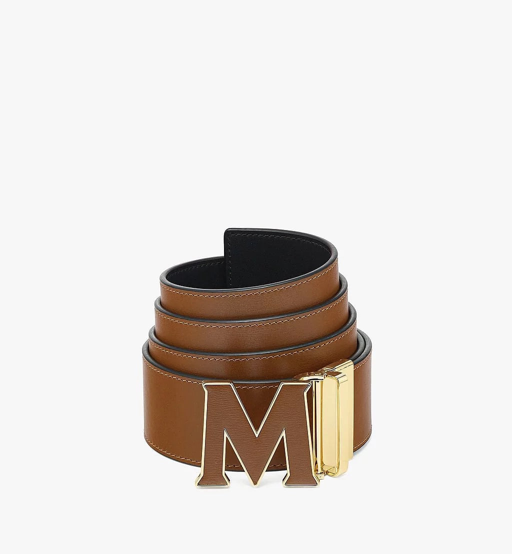 Mcm (Claus Leather Inlay M Reversible Belt in Embossed Leather) MXB CSVI03 N7001