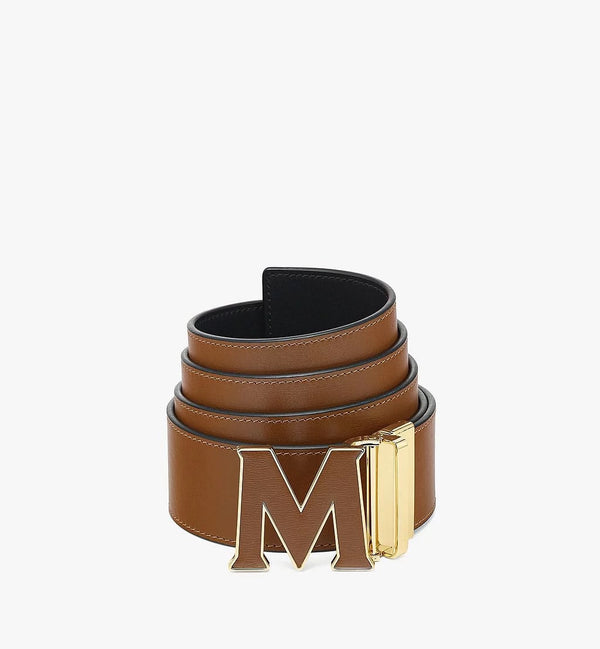 Mcm (Claus Leather Inlay M Reversible Belt 1.75” in Embossed Leather)