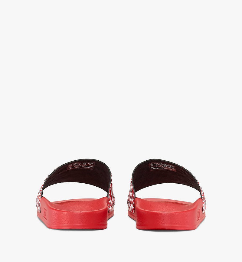 Mcm (Men’s red Diagonal Monogram Rubber Slides)