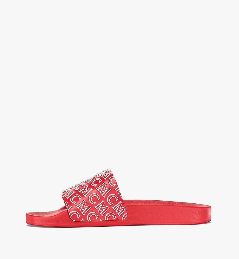 Mcm (Men’s red Diagonal Monogram Rubber Slides)