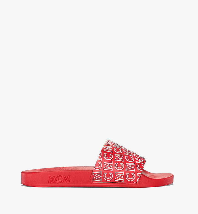 Mcm (Men’s red Diagonal Monogram Rubber Slides)