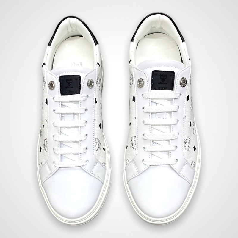 MCM ( Men’s white monogram sneaker)