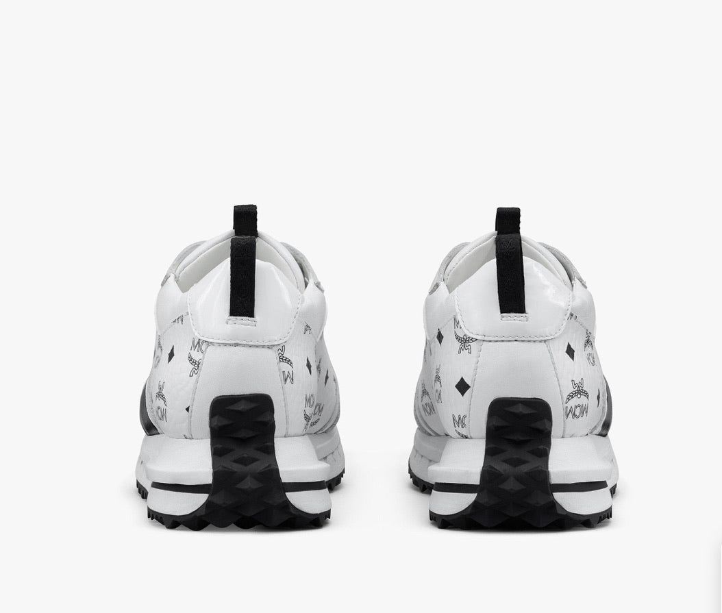 MCM (Women's Mach White 76 Sneakers in Visetos) – VIP Clothing Stores