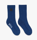 MCM Blue 1976 Logo Plate Socks
