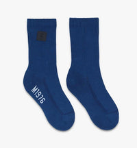 MCM Blue 1976 Logo Plate Socks