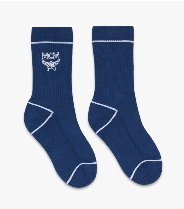 MCM (Royal blue Classic Logo Cotton Socks)