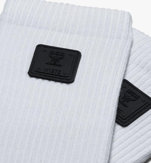 MCM (white 1976 Logo Plate Socks)