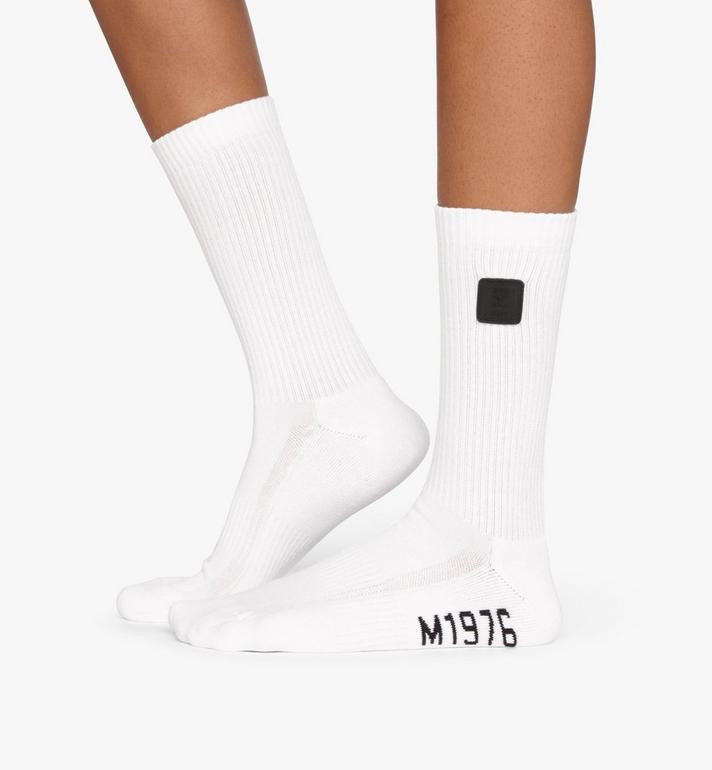 MCM (white 1976 Logo Plate Socks)