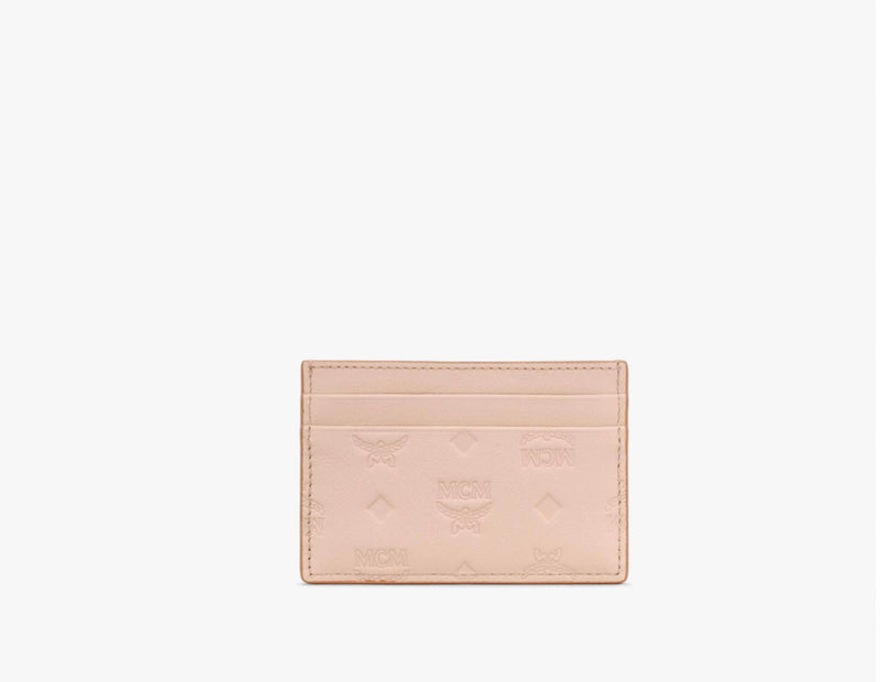 MCM (Beige Card Case in Monogram Leather)