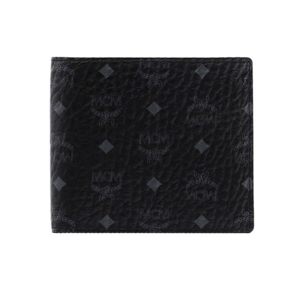 MCM (Black Bifold Wallet in Visetos Original)