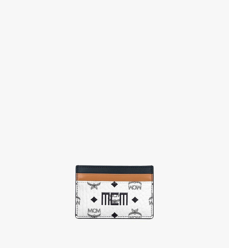 Mcm (white/cognac Card Case in Visetos Mix)