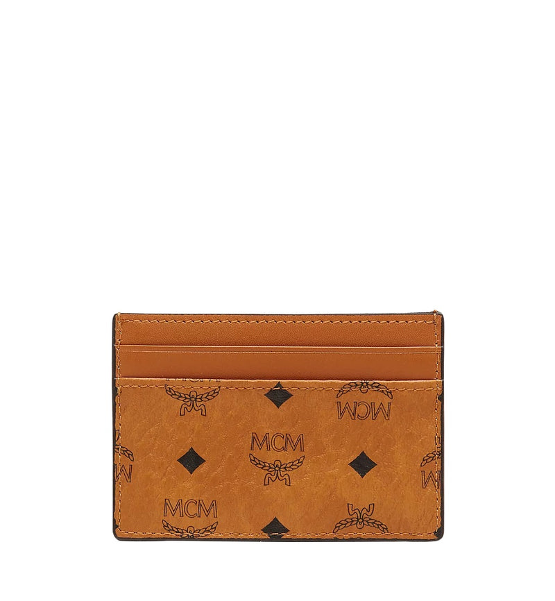 Mcm (cognac Card Case wallet in Visetos Original)