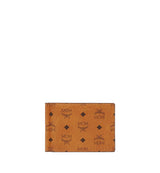 Mcm (cognac Money Clip Wallet in Visetos Original)
