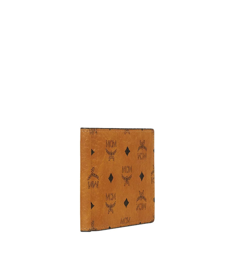 Mcm (cognac Money Clip Wallet in Visetos Original)