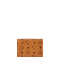 Mcm (cognac Money Clip Wallet in Visetos Original)