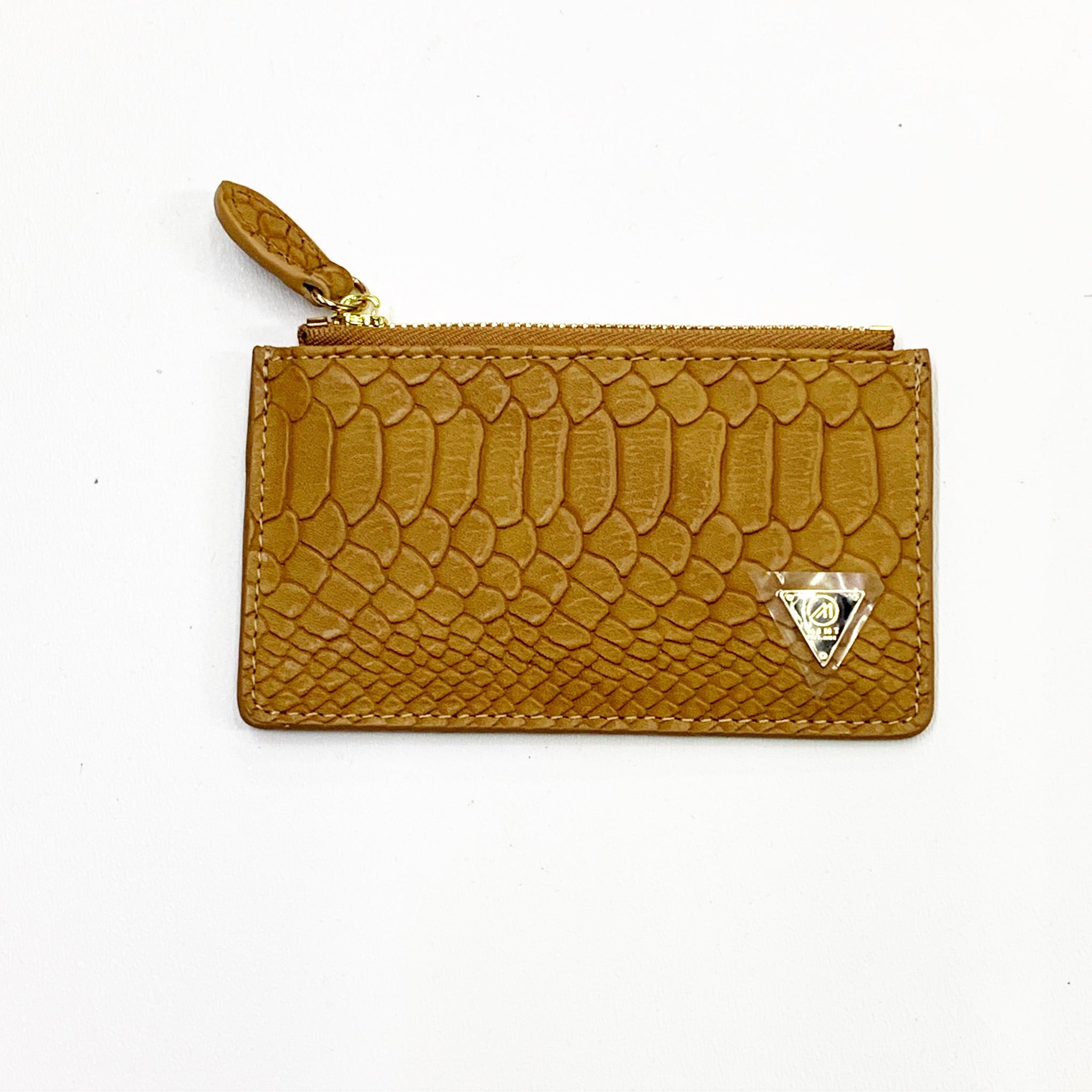 Mint Worldwide Leather Chain Pouch Light Brown