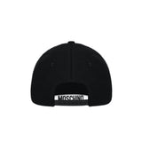 Moschino (black/Gold canvas hat double question mark)