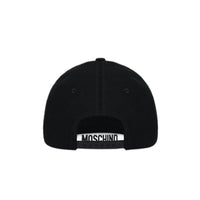 Moschino (black/Gold canvas hat double question mark)