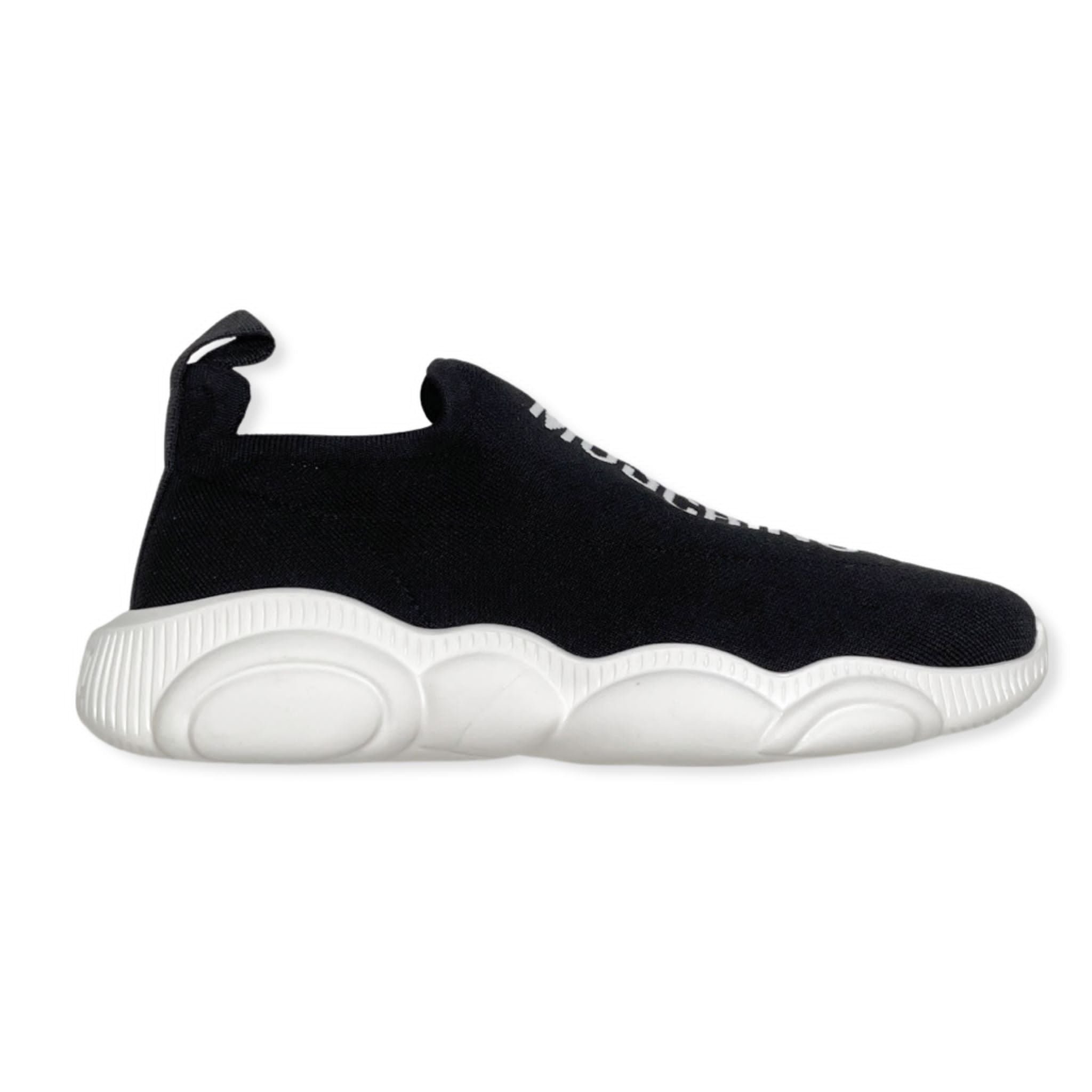 Moschino (black knit logo sock shoes) – VIP Clothing Stores