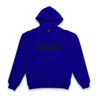 Moschino (royal blue cotton sweatshirt Moschino couture hoodie)