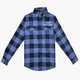 November reine (blue "call my lawyer flannel button down)
