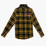 november reine (gold "call my lawyer flannel button down)