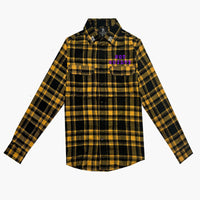 november reine (gold "call my lawyer flannel button down)