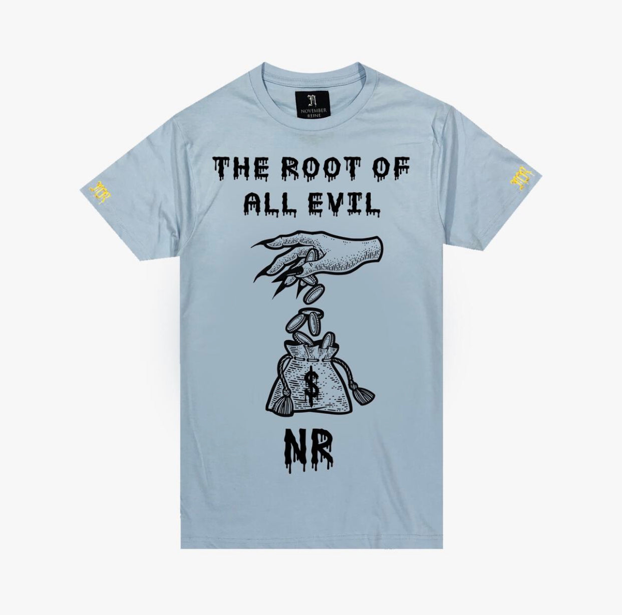November reine (baby blue the root of all evil t-shirt)