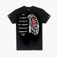 November Reine (black “rip my heart out t-shirt)