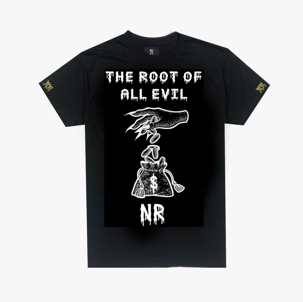 November Reine (black the root of all evil t-shirt)
