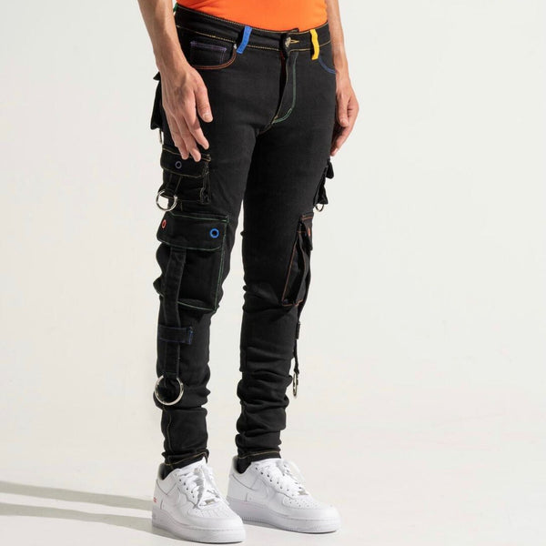 ☆DENIMDUNGAREE カットデニム GRAMICCI イージー PN 14；ブルー