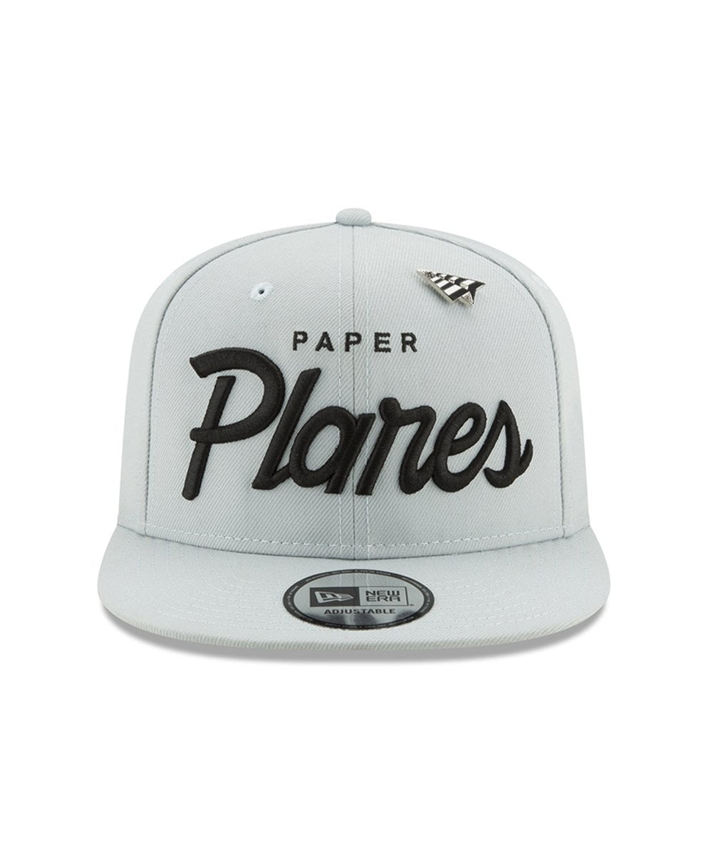 Paper Planes Blueprint Old School Snapback Hat Grey / Black