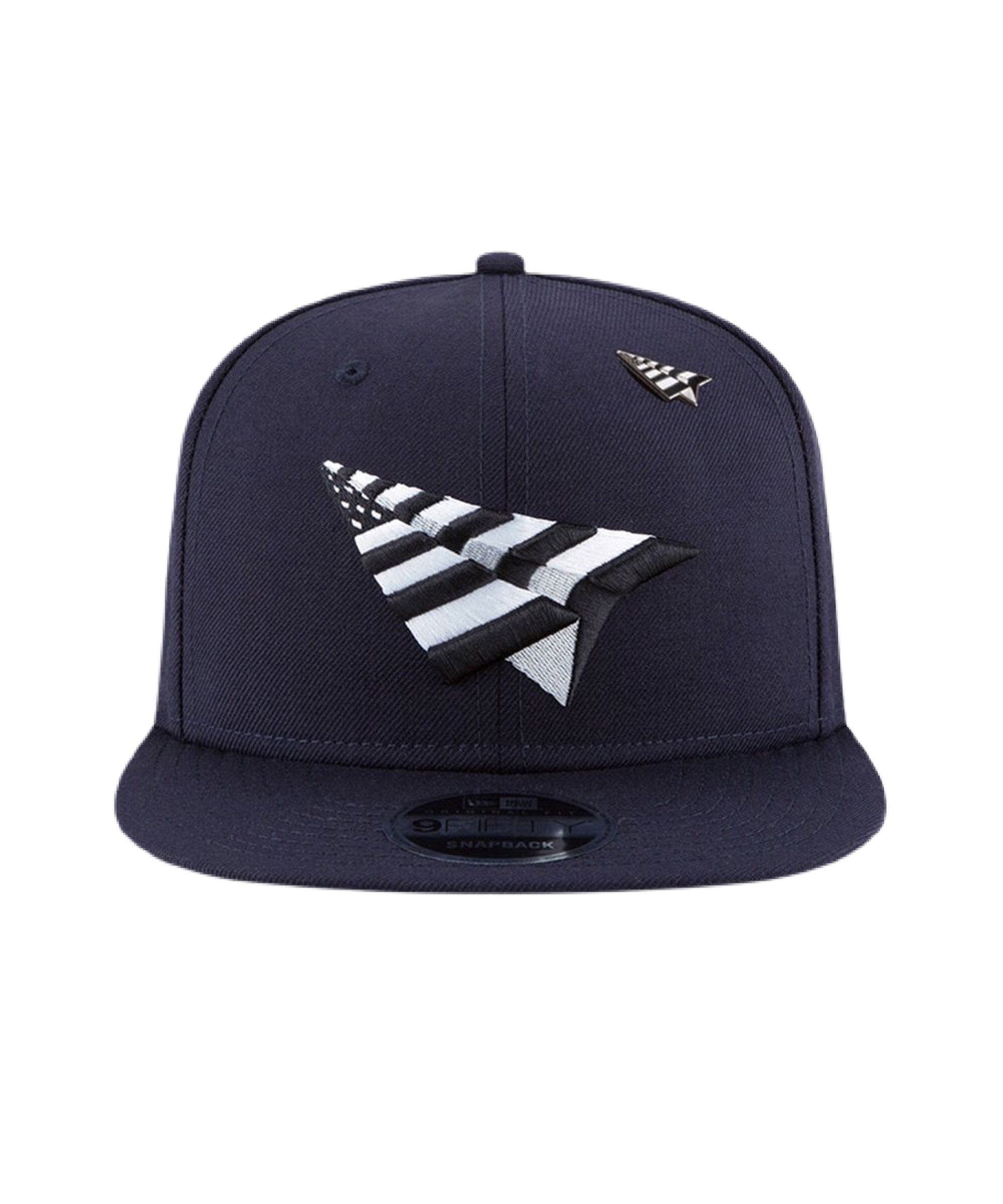 Paper Planes Old School Snapback Hat Navy/Grey Crown