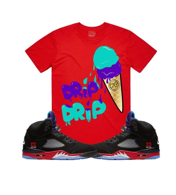 Planet grapes (Red/purple “drip drip tee)