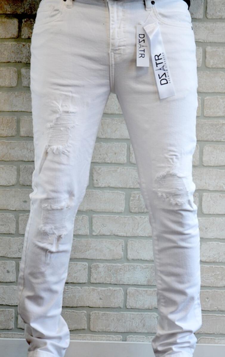Premium Disaster Men's white Ultra stretch jean