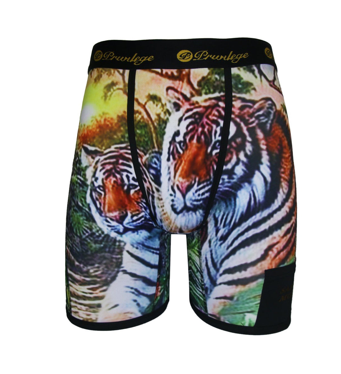 Privilege Society Tiger Graphic Boxer Briefs Multi