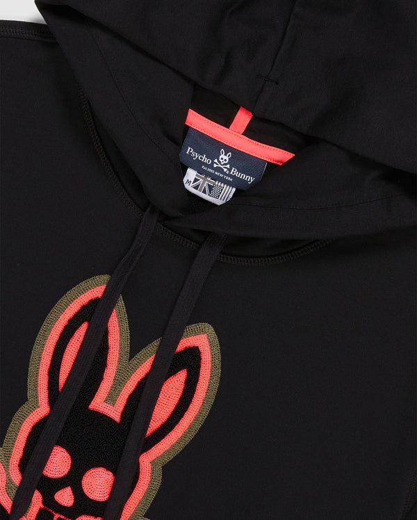 Psycho bunny (black mens patchin hoodie)