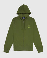 Psycho Bunny Men’s Waverly Logo Hoodie – Dark Olive