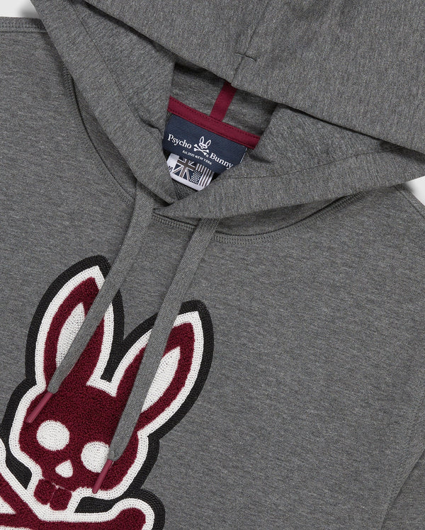 Psycho bunny (heather storm mens patchin hoodie)