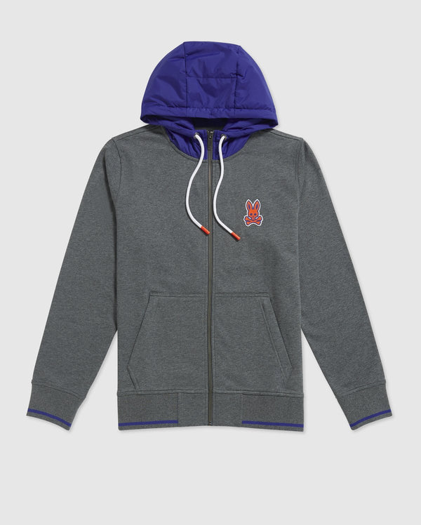 Psycho bunny (men’s heather bayles chain stitch hoodie )