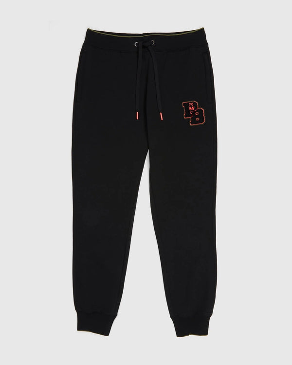 Psycho bunny (black mens patchin sweatpant)