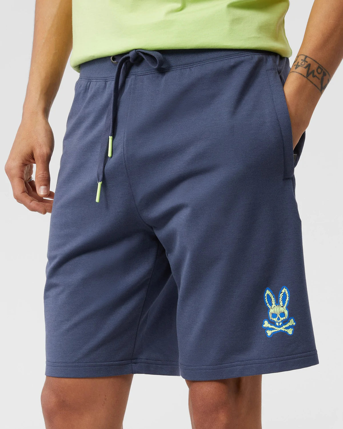 psycho bunny (men's marine blue wardell sweat short)