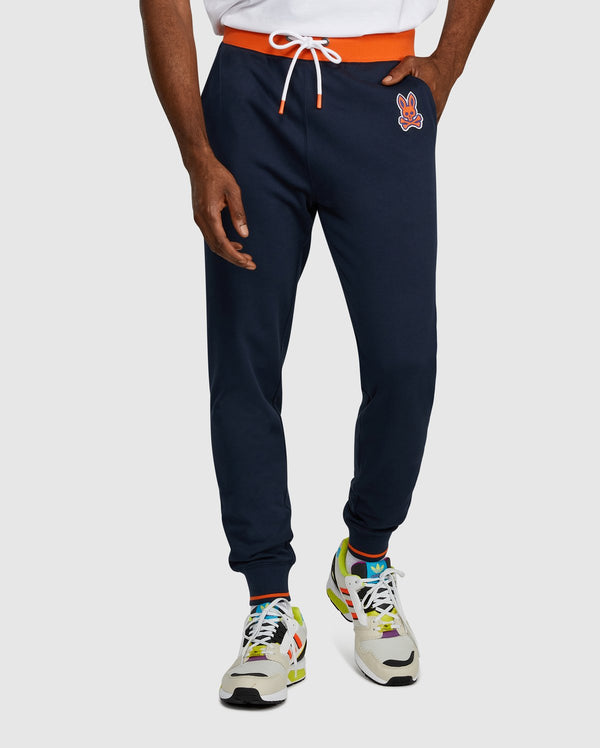 Psycho bunny (men’s navy bayles chain stitch sweat pant)