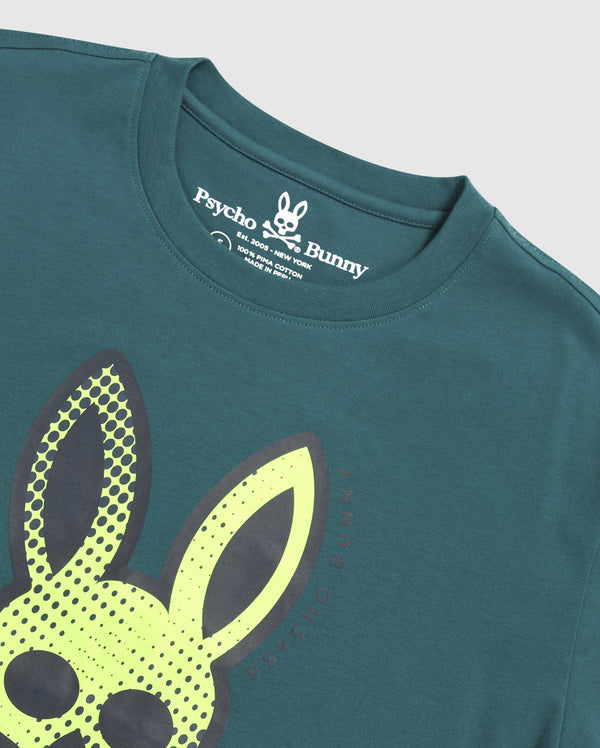 Psycho bunny (men’s harbor blue Denton  graphic t-shirt)