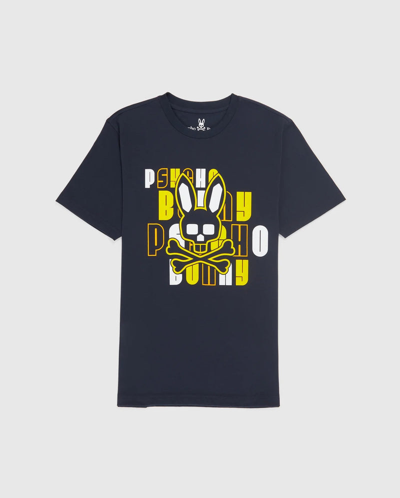 Psycho Bunny (Men's Navy men's krome graphic t-shirt)