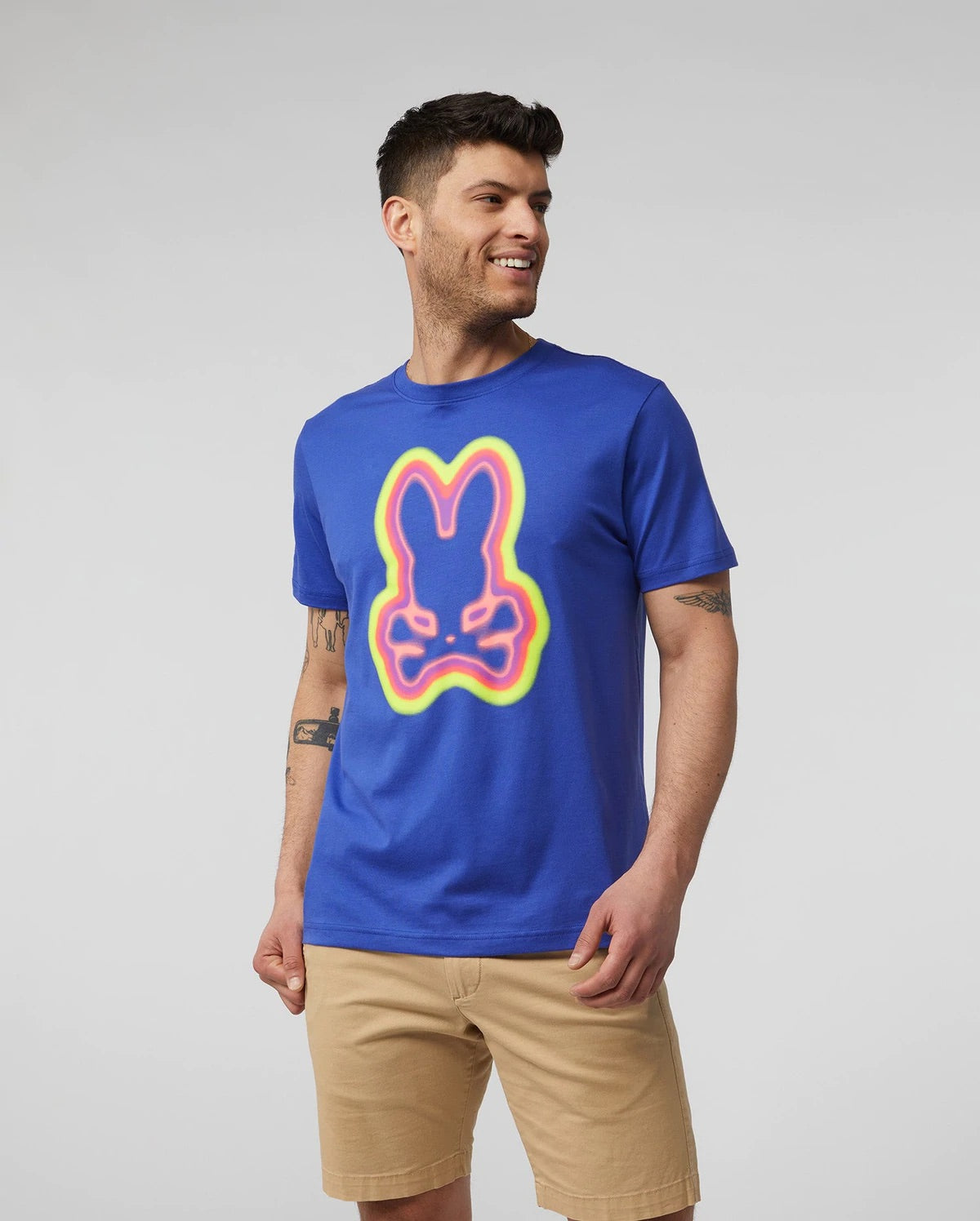 Psycho bunny (mens twilight blue Warner graphic t-shirt)