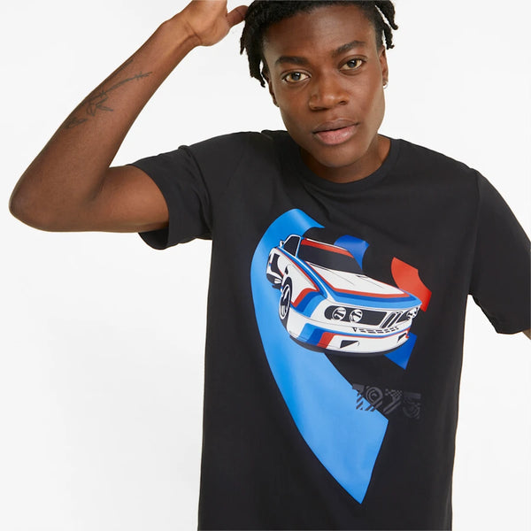 Puma (black "bmw mms vinatge car graphic t-shirt)