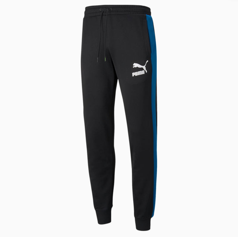 Puma (black/blue/ green iconic track pant)