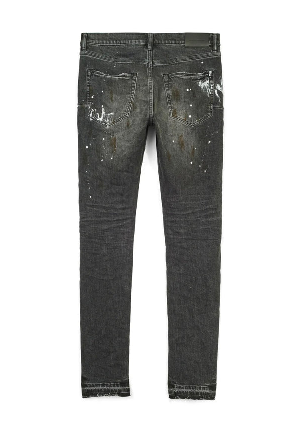 purple brand (black dirty vintage white paint jean)